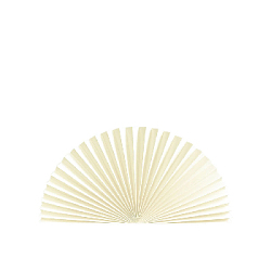 Веер-гармошка 160г/м 60 см, слоновая кость