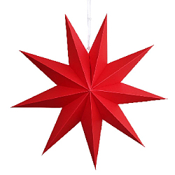 Звезда 45 см девятиконечная красный