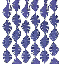 Гирлянда из гофрированной бумаги 280х15 см, т. синий