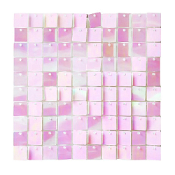 Панель с пайетками для фотозоны 30х30см, голография розовый