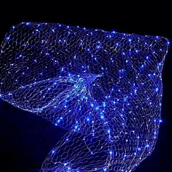 Сетка "Звёздное небо" 1 м х 5 м, синий